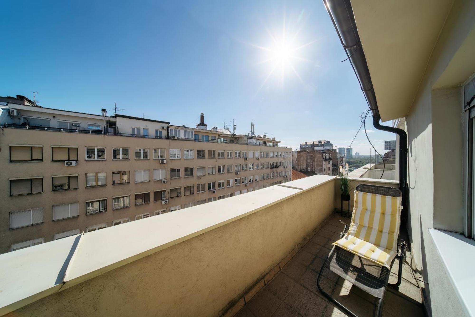 Roof Shelter City View Old Town Renovated Belgrade Exterior photo